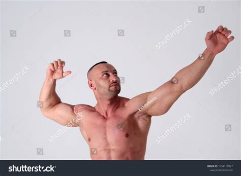 Strong Muscular Man Naked Torso Bodybuilder Stock Photo Shutterstock