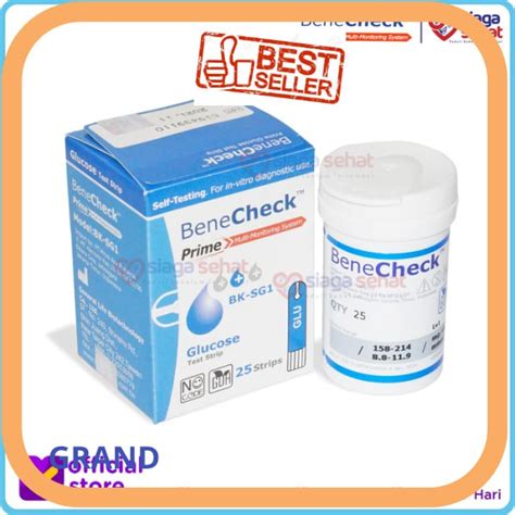 Jual Benecheck PRIME Test Strip Gula Darah Strip Alat Cek Kesehatan