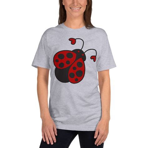 Giant Ladybug T-shirt Cute Women's Tee Large Ladybug - Etsy