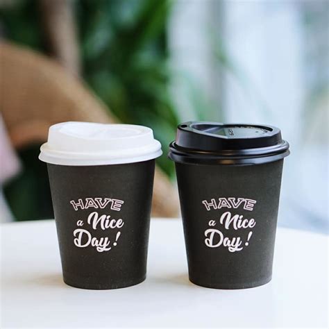 Corrugated Hot Drink Paper Cup Disposable Coffee Cup With Lids Milk Tea Beverage Cup Takeaway