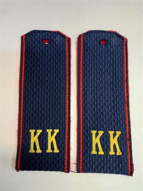 Купить Погоны кадетские синие с красным кантом с жёлтым КК в интернет ...