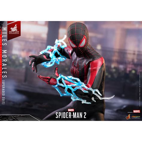 Marvel Spider Man 2 Miles Morales Upgraded Suit 1 6 Scale Collectible Figure EXCLUSIVE Hot