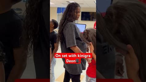 set filming  kinigra deon onset bts kinigradeon kotacake