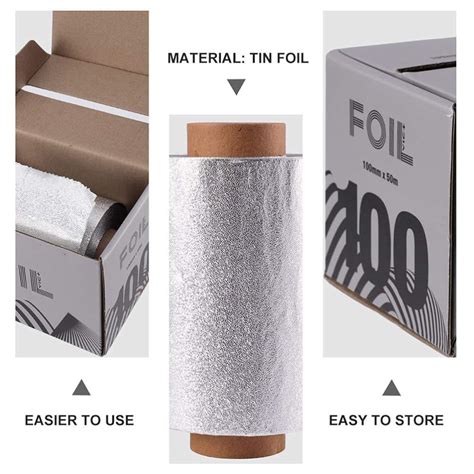 Aooty 1 Box Foil Roll For Hair Aluminum Foil For Hair Professional