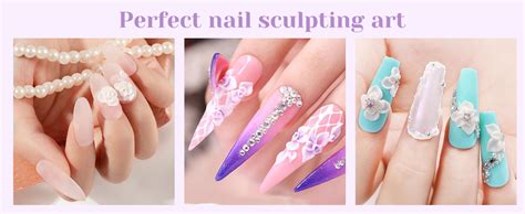 Amazon ROSALIND Acrylic Powder Set 4 1 76oz Clear Nude Acrylic Nail Powder White Pink