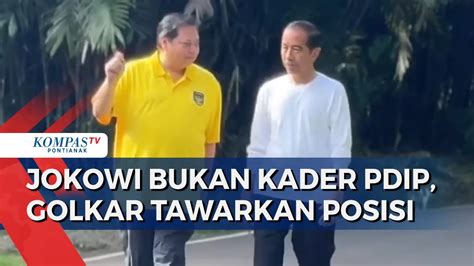 Pdip Tegaskan Jokowi Gibran Tak Lagi Kader Golkar Pan Buka Pintu