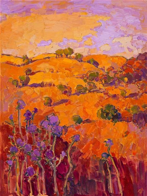 Vibrant Landscape Paintings Use The Color Orange To Capture The Warm