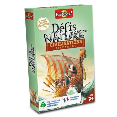 Jeu De Cartes Bioviva D Fis Nature Civilisations Disparues