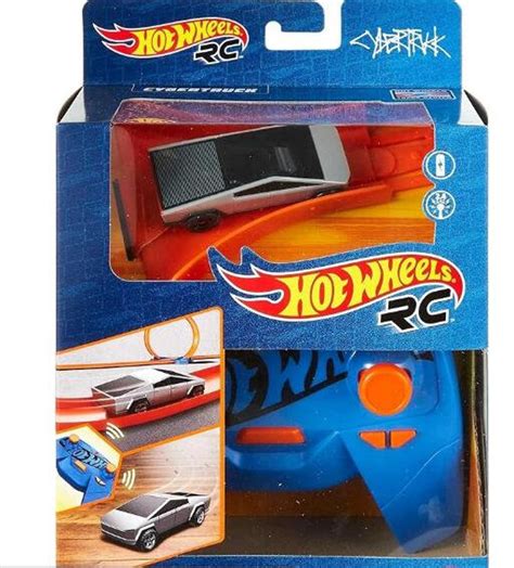 Hot Wheels RC Scale Rechargeable Radio Controlled Racing Car Tesla Cybertruck On Or Off