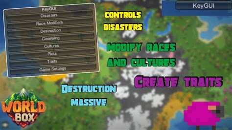 Keygui Worldbox Mod Edit Races And Cultures Create Traits Disasters