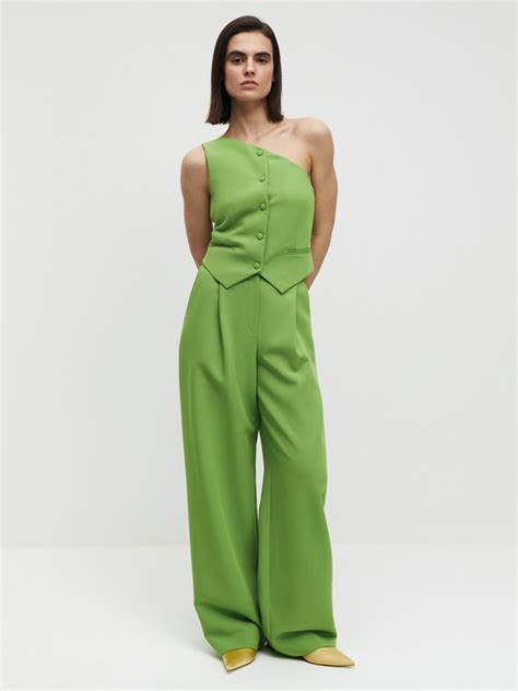 Жилет на одно плечо spring green – купить за 5 990 РУБ. | SELFMADE