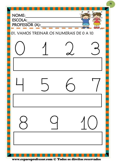 Tarefas Infantis Para Imprimir - 8