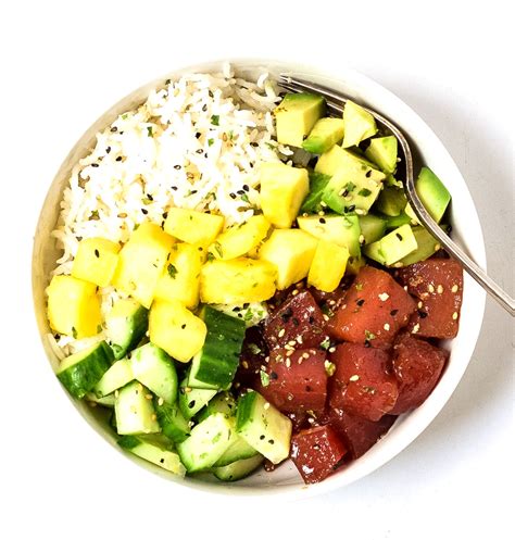 Hawaii Poke Bowl Recipe Gluten Free • Tastythin