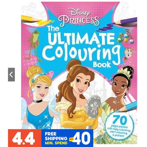 BBW Disney Princess The Ultimate Colouring Book Shopee Malaysia