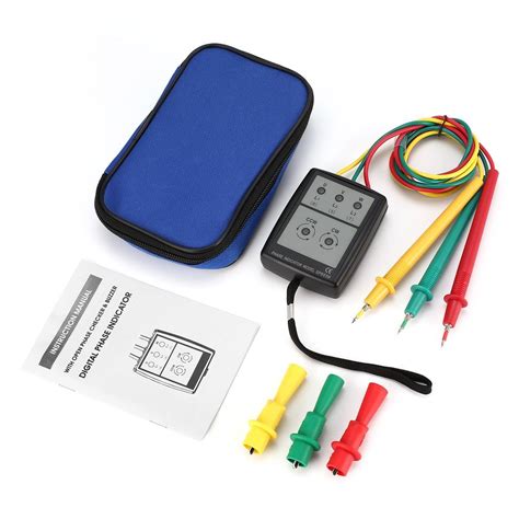 200V 480V AC 3 Phase Rotation Tester Digital Phase Indicator Detector