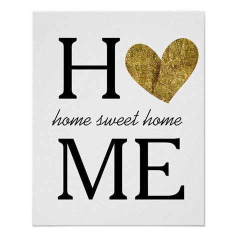 Home Sweet Home Poster | Zazzle.com | Home poster, Sweet home, Free ...