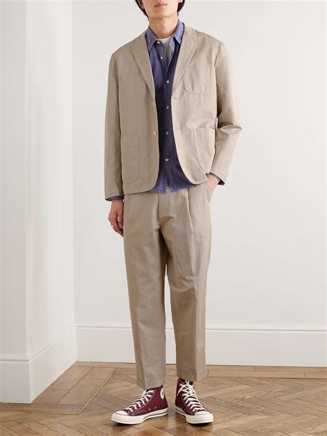 Beige Mill Cotton And Linen Blend Blazer ALEX MILL MR PORTER