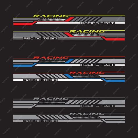 Wrap design for car vectors спортивные полосы автомобильные наклейки ...