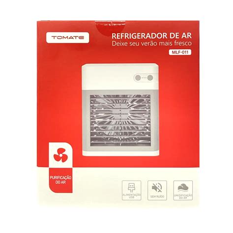 Mini Refrigerador De Ar Pessoal E Climatizador Port Til Tomate Mlf