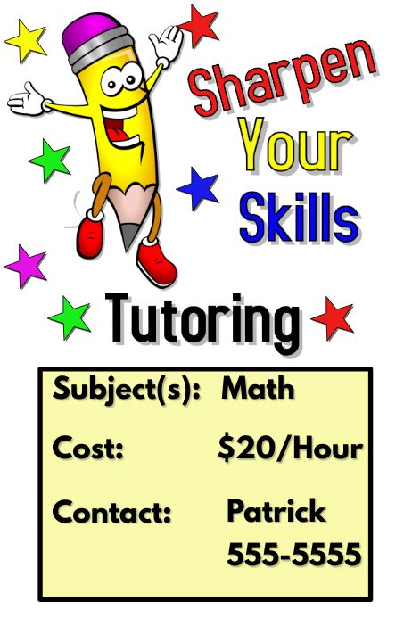 Tutoring Flyer Template Postermywall