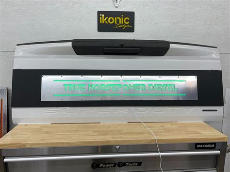 Custom Text Led Tailgate Applique Fits 2017 2022 Ford® F250® F350®