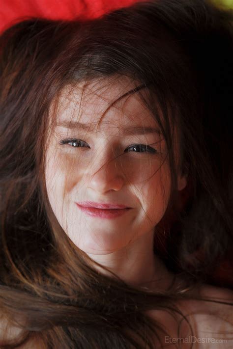 Skinny Brunette Teen Emily Bloom Models Totally Naked In A Confident Fashion CoedCherry