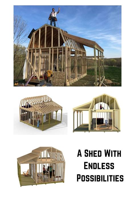 12x16 Barn With Porch Plans Barn Shed Plans Small Barn Plans Small Barn Plans Shed Plans