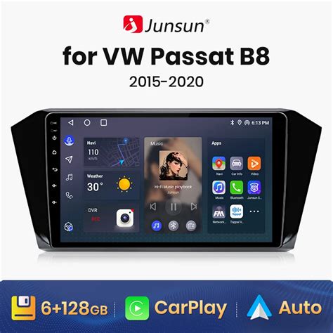 Junsun V Ai Voice Carplay Sem Fio R Dio Auto Android Para Vw