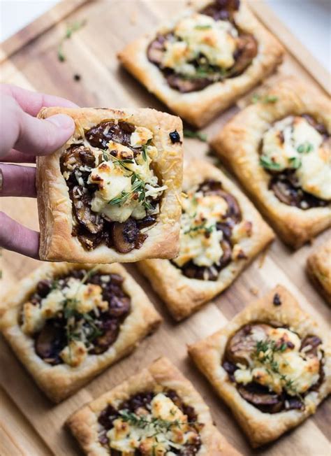 Balsamic Mushroom Goat Cheese Tarts Recipe Mushroom Tart Goat