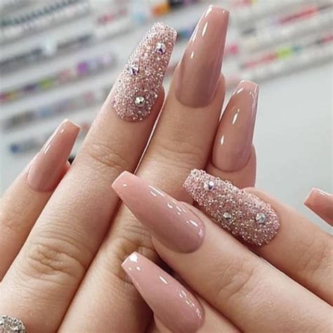 54 Hot Gel Pink Acrylic Coffin Nails Design Ideas Page 32 Of 55