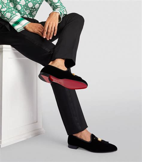 Christian Louboutin Velvet Stamboul Loafers Harrods HK