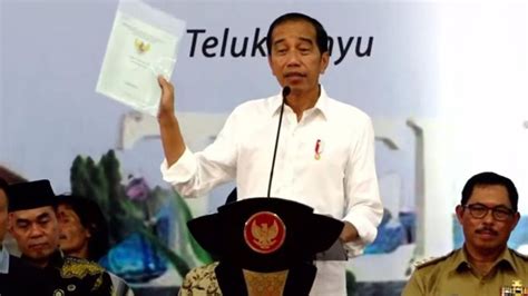 Jokowi Serahkan Penerbitan Sertifikat Tanah Belum Selesai Ke Presiden