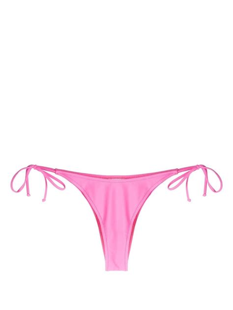 Moschino Logo Print Bikini Bottoms Pink FARFETCH TW