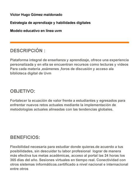 Copia De Infogr Fia De Modelo Educativo En Linea Uvm V Ctor Hugo