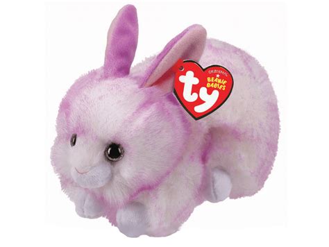 Ty Beanie Babies Ryley Purple Easter Bunny 6 Plush Glitter Eyes