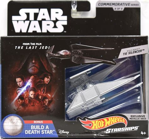 Kylo Ren S Tie Silencer Star Wars Hot Wheels Tros Commemorative Starships