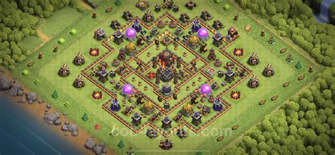 Farming Base TH10 with Link, Hybrid, Anti 3 Stars - Clash of Clans - Town Hall Level 10 Base ...