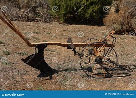 Old Plow on a Farm As Decoration Stock Image - Image of work, industry ...