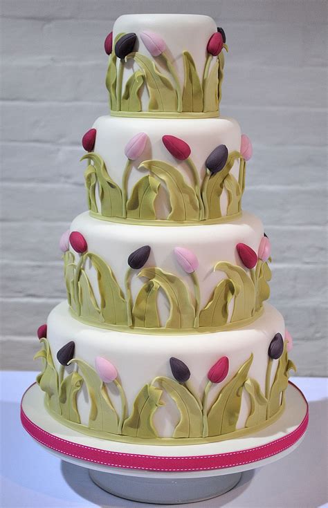 Tulip Wedding Cake Cake Cake Design Diy Wedding Cake
