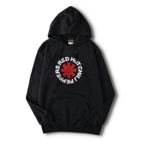 楽天市場古着 年代 ARTIMONDE RED HOT CHILI PEPPERS レッドホットチリペッパーズ バンド スウェットプルオーバーパーカー カナダ製 メンズL