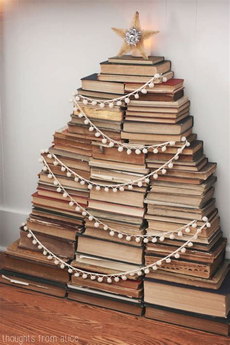 How To Make A Christmas Tree Out Of Books Book Christmas Tree Amazing