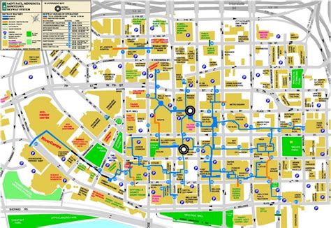 Saint Paul Skyway Map