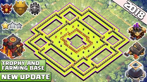 Best New Town Hall 10 Base For 2018 Th10 Trophy And Dark Elixir Farming Base 2018 Clash Of