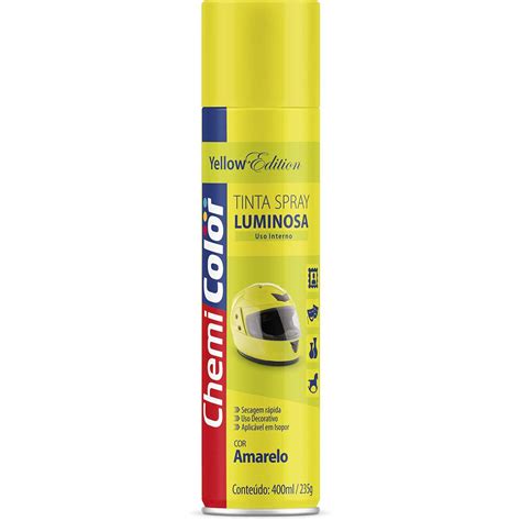 SPRAY LUMINOSA AMARELO CHEMICOLOR 400ML Reis Tintas