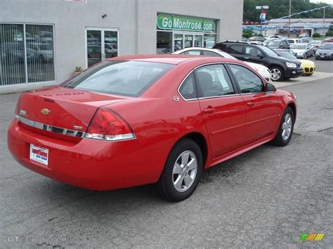 2009 Victory Red Chevrolet Impala Lt 14846119 Photo 2