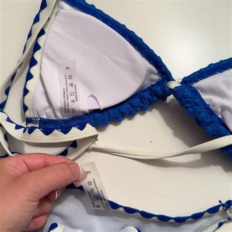 Blue SHEIN Bikini Set Size Small Shein Bikini Depop