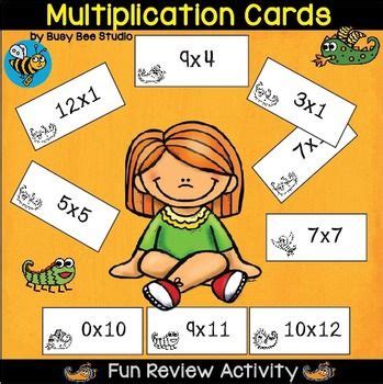 Multiplication Cards (0-12) Teaching Multiplication, Tpt Math, Teaching Math, Review Activities ...