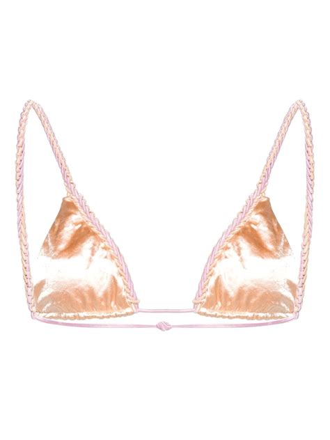 Isa Boulder Exclusive Triangle Cup Bikini Top Farfetch