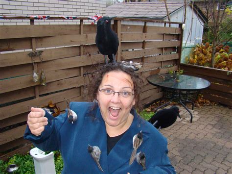 Home made Halloween costume from Alfred Hitchcock's, The Birds