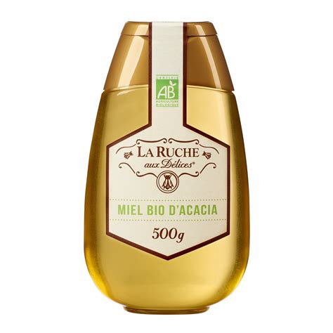 Miel D Acacia Bio La Ruche Aux Delices Le Flacon De G Prix Carrefour